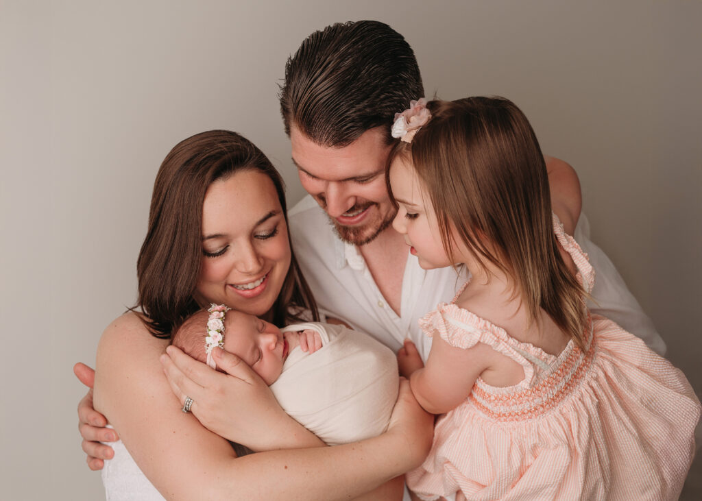 in home newborn session in Bethel CT
